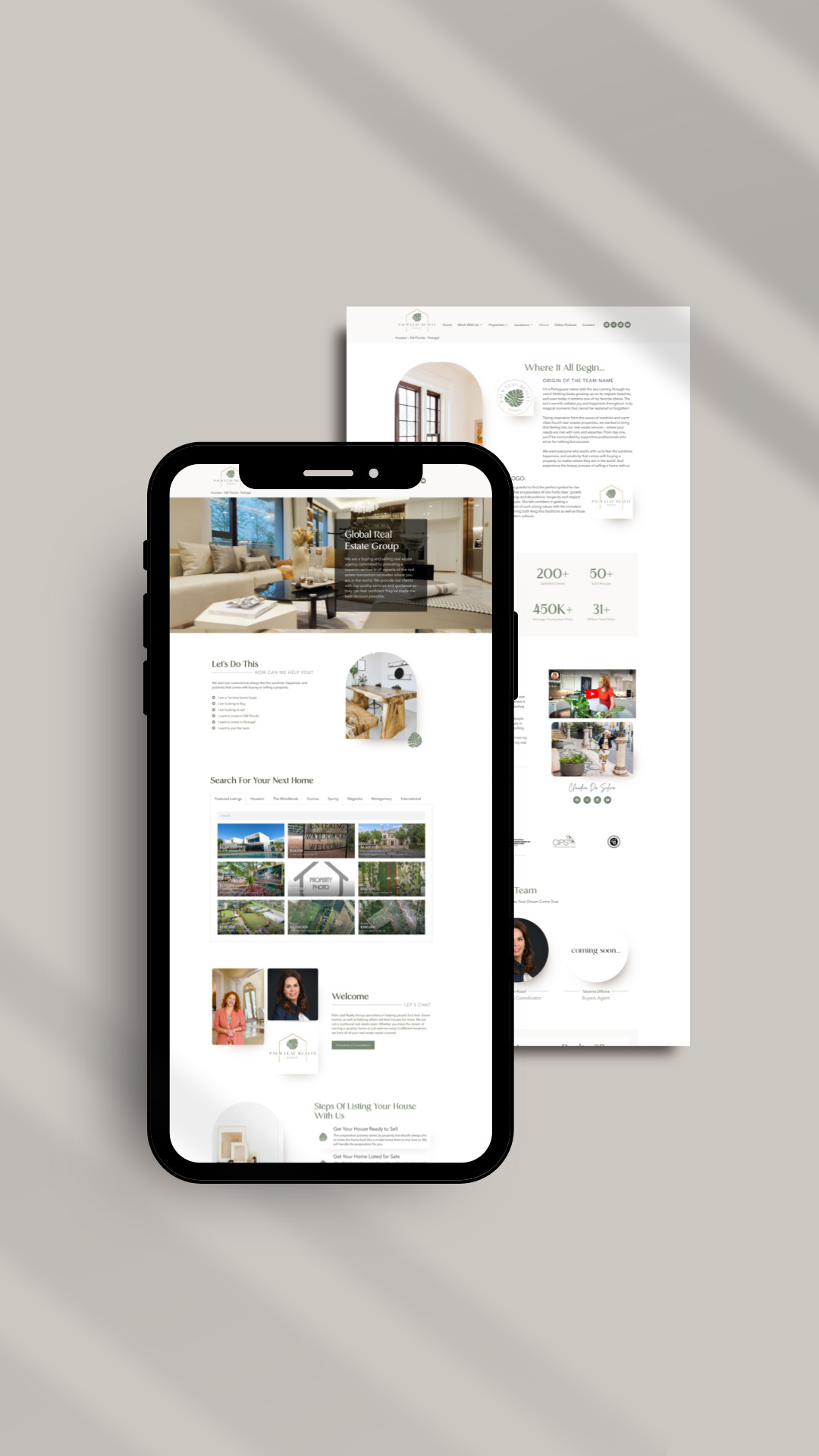 Palm Leaf Realty Mobile Site